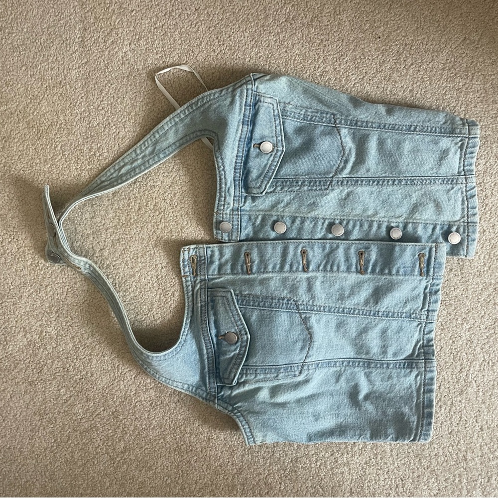 Light Blue Denim Vest